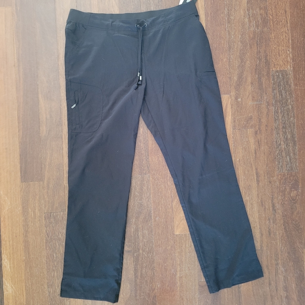 BARCO Greys anatomy professional wear luxury black scrub pants, size XL